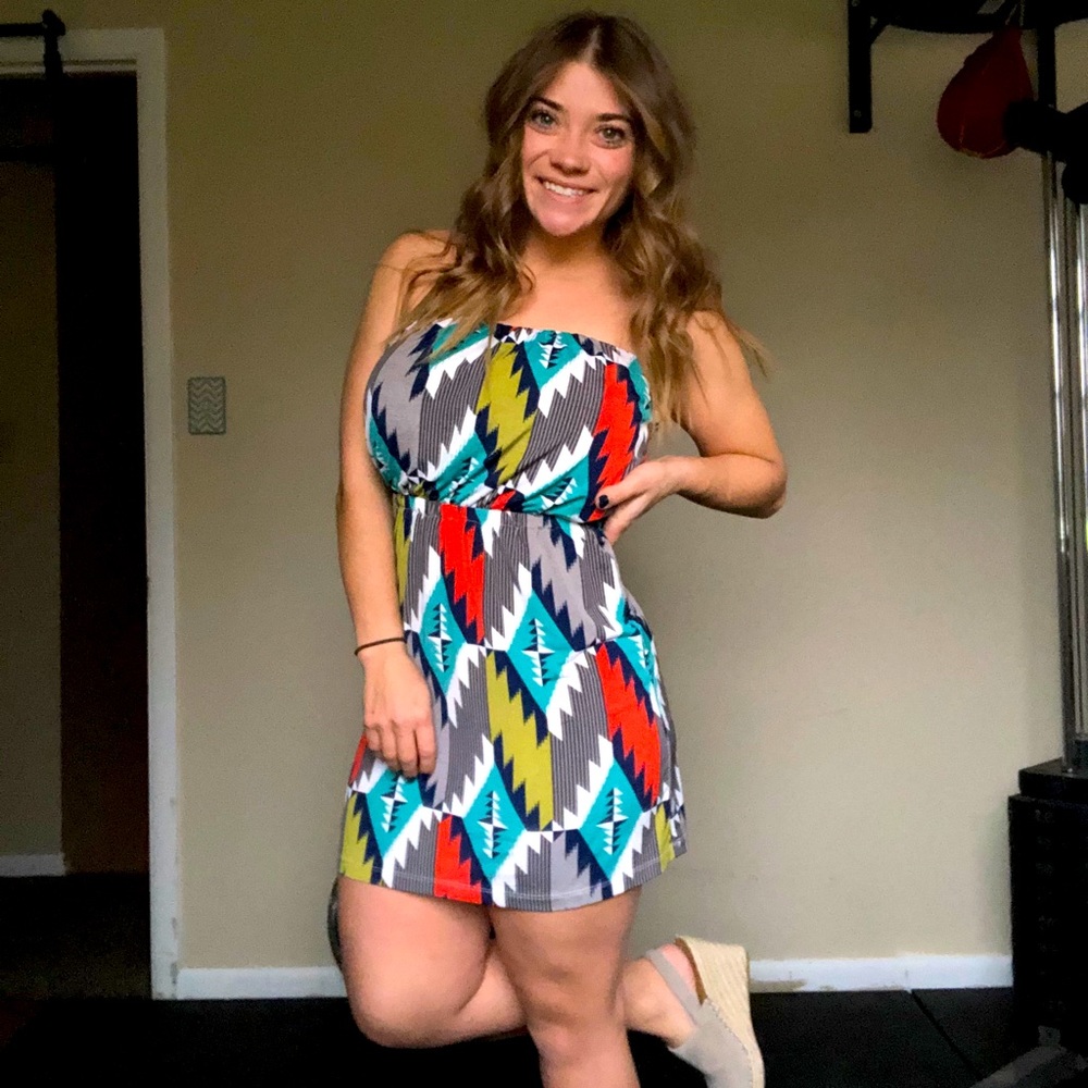 Three Pink Hearts Dress